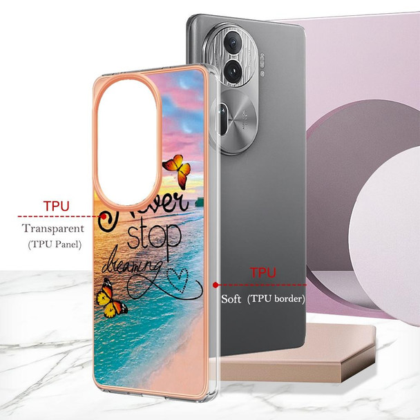 For OPPO Reno11 Pro 5G Global Electroplating IMD TPU Phone Case(Dream Butterfly)