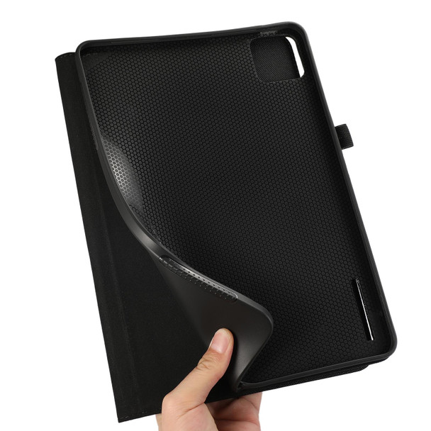 For Xiaomi Pad 6S Pro 12.4 Fabric Leather Tablet Case(Black)