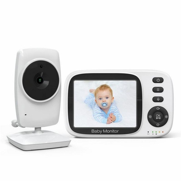 MC632A 2 Way Voice Talk Temperature Monitoring Baby Camera 3.2 inch Screen Baby Monitor(UK Plug)