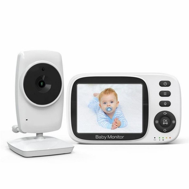 MC632A 2 Way Voice Talk Temperature Monitoring Baby Camera 3.2 inch Screen Baby Monitor(EU Plug)