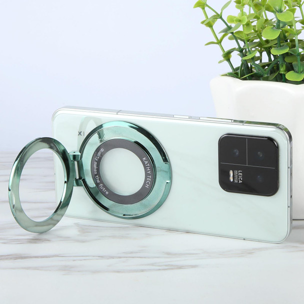 Ultra-thin Fold Plastics Phone Holder(Green)