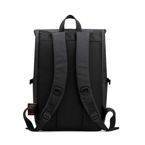 16 Inch Oxford Outdoor Leisure Travel Waterproof Lightweight Backpack Commuter School Bag(Dark Gray)