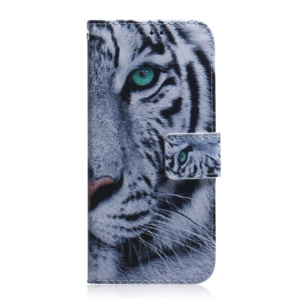 For Realme 12 Pro+ Global Coloured Drawing Flip Leather Phone Case(Tiger)