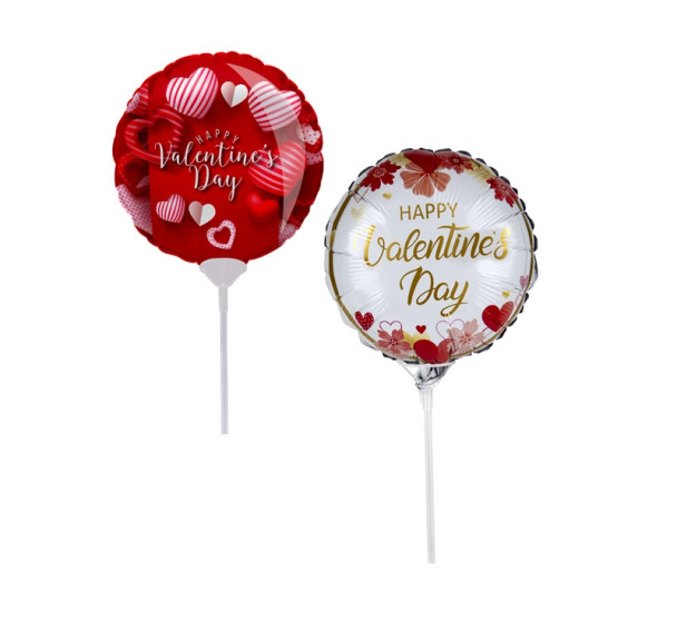 Air Filled Balloon  With Stick Valentines