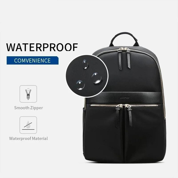 Bopai 14-inch Laptop Casual Lightweight Waterproof Backpack(Pink)