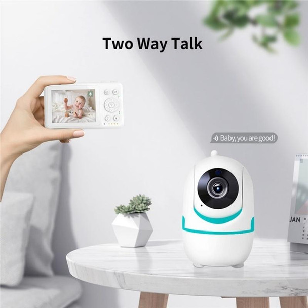 D031 2 Way Voice Built-in Lullabies Home Baby Security Camera 3.2-inch LCD Baby Monitor(AU Plug)
