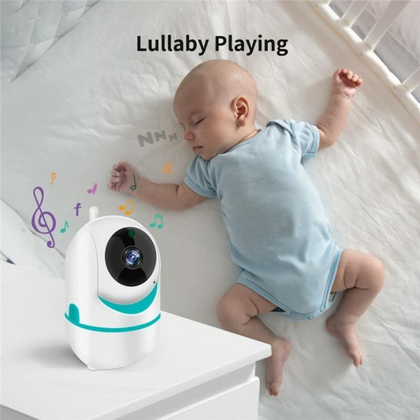D031 2 Way Voice Built-in Lullabies Home Baby Security Camera 3.2-inch LCD Baby Monitor(EU Plug)