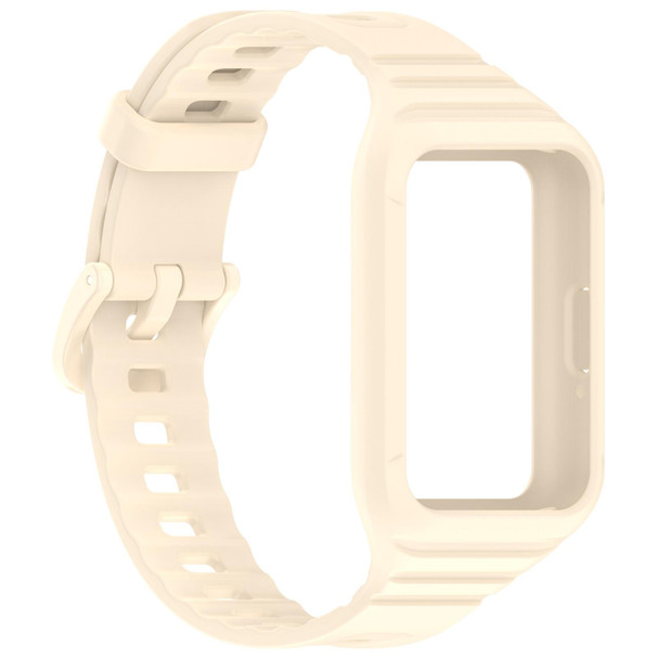 For Samsung Galaxy Fit 3 Integrated TPU Watch Band(Beige)