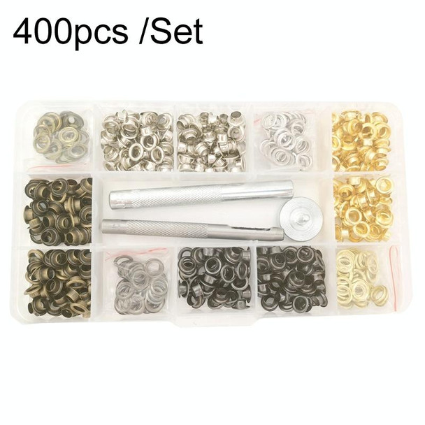 400pcs /Set 5mm Hollow Metal Copper Button Clothing Detachable Jeans Eye Buckles Replacement And Repair Kit