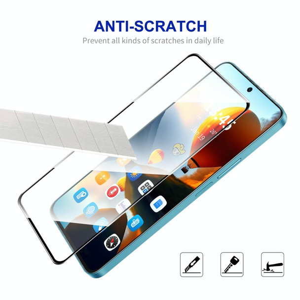 For OnePlus 10R 5G 2pcs ENKAY Full Glue High Aluminum-silicon Tempered Glass Film