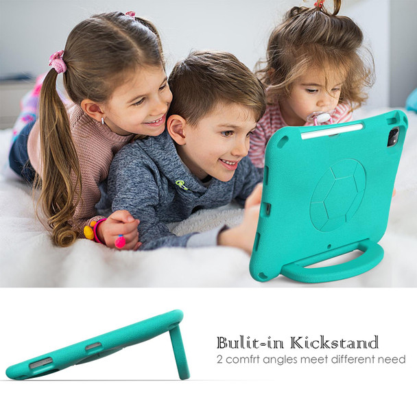 For iPad Pro 11 2018/2020/2021/2022 Handle Football Shaped EVA Shockproof Tablet Case(Mint  Green)