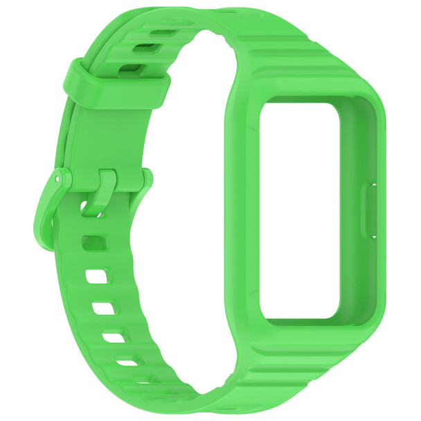 For Samsung Galaxy Fit 3 Integrated TPU Watch Band(Green)