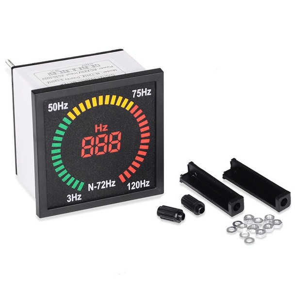 SINOTIMER N-72HZ AC Frequency Signal Indicator Square Turntable LED Digital Frequency Meter