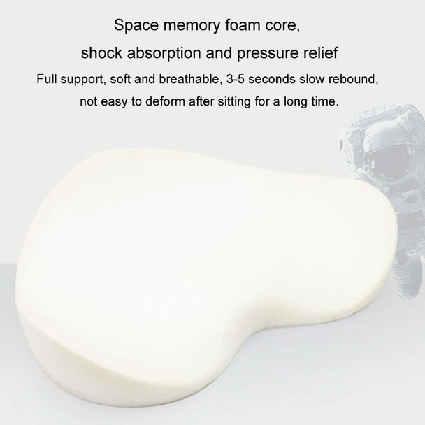 BEWALKER Memory Foam Office Seat Cushion Heart Shape Hip Chair Cushion(Grey)