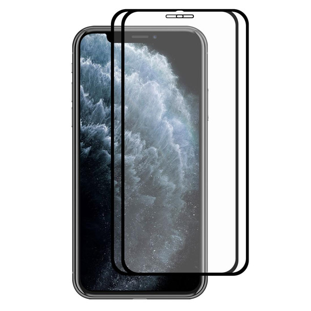 iPhone 11 Pro Max / XS Max 2PCS ENKAY Hat-prince Full Glue 0.26mm 9H 2.5D Tempered Glass Full Coverage Film