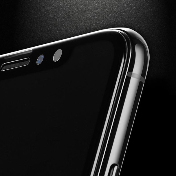 iPhone 11 10pcs mocolo 0.33mm 9H 2.5D Full Glue Tempered Glass Film(Black)