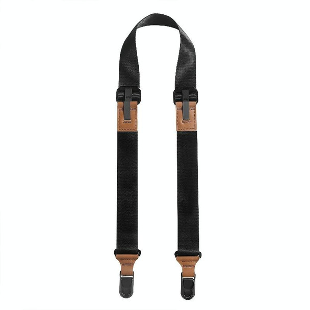 Quick Release Mirrorless Camera Crossbody Strap SLR Camera Decompression Halter Strap(Black+Brown)