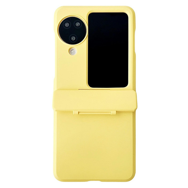 For OPPO Find N3 Flip Skin Feel PC Full Coverage Shockproof Phone Case(Yellow)