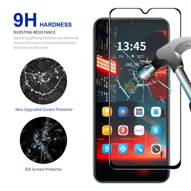 For Tecno Spark 9 Pro ENKAY Full Glue High Aluminum-silicon Tempered Glass Film