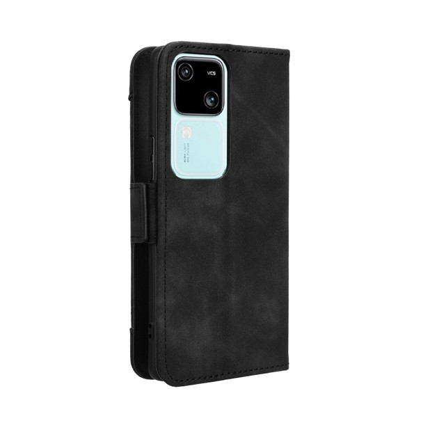 For vivo V30 5G / V30 Pro 5G Skin Feel Calf Texture Card Slots Leather Phone Case(Black)