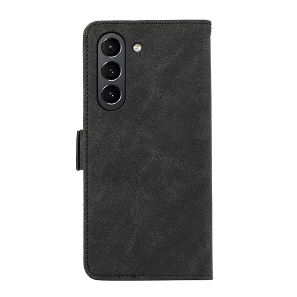 For Samsung Galaxy S21 FE 5G ABEEL Frosted Magnetic RFID Leather Phone Case(Black)