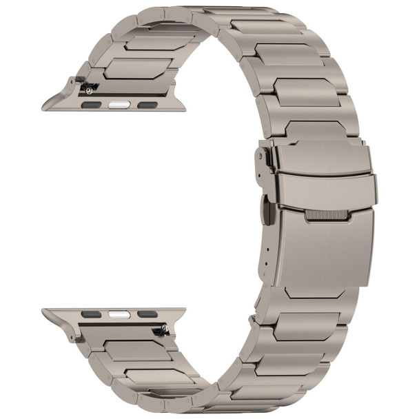For Apple Watch Series 5 40mm I-Shaped Titanium Metal Watch Band(Titanium)