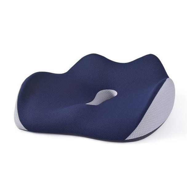 BEWALKER Slow Rebound Memory Foam Cushion Thickened Breathable Office Chair Seat Pad(Navy)