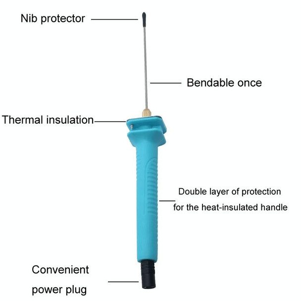 25cm KT Foam Board Cutting Pen Electrothermal Cutting Knife Thermal Melting Pen Tool(UK Plug)