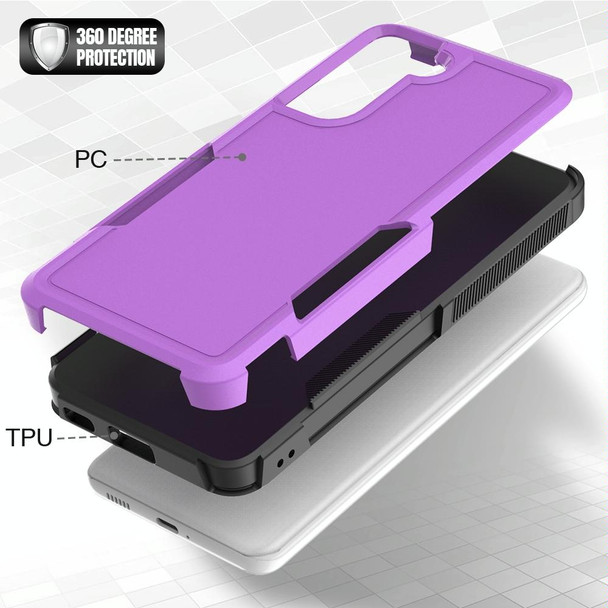 For Samsung Galaxy S21 5G 2 in 1 PC + TPU Phone Case(Purple)