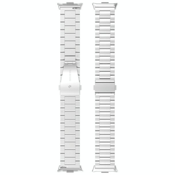 For Redmi Watch 4 Three Bead Stainless Steel Metal Watch Band(Gold)