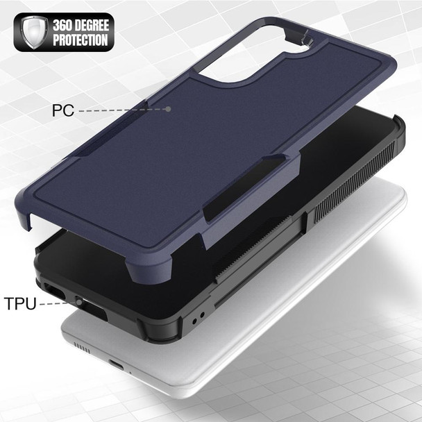 For Samsung Galaxy S21 5G 2 in 1 PC + TPU Phone Case(Dark Blue)