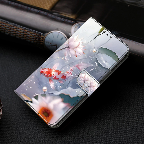 For Samsung Galaxy Note20 Ultra 5G Crystal Painted Leather Phone case(Koi)
