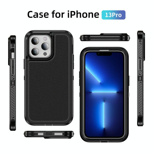 For iPhone 13 Pro Guard Life Waterproof Frosted Phone Case(Black)