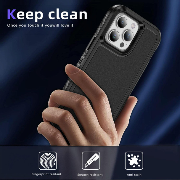 For iPhone 13 Pro Guard Life Waterproof Frosted Phone Case(Black)