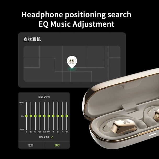 D MOOSTER D55 OWS Ear-Mounted ENC Bluetooth Earphones(Beige)