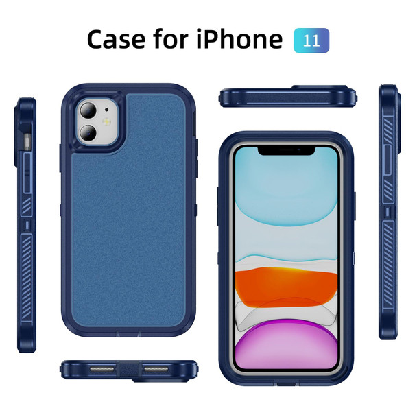 For iPhone 11 Guard Life Waterproof Frosted Phone Case(Royal Blue)