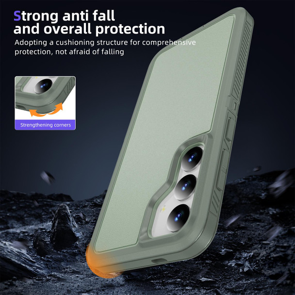 For Samsung Galaxy S24+ 5G Guard Life Waterproof Frosted Phone Case(Green)