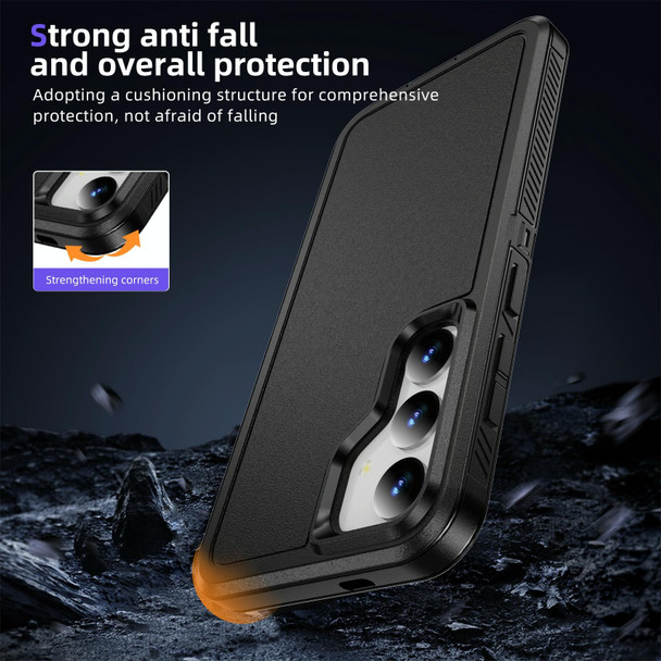 For Samsung Galaxy S24+ 5G Guard Life Waterproof Frosted Phone Case(Black)