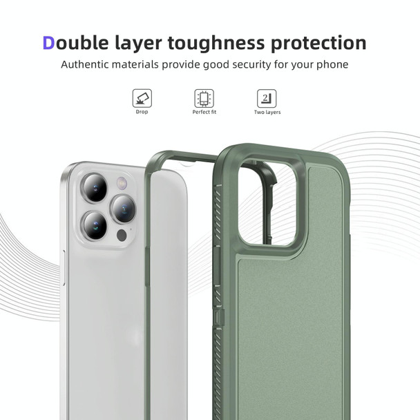 For iPhone 14 Pro Guard Life Waterproof Frosted Phone Case(Green)