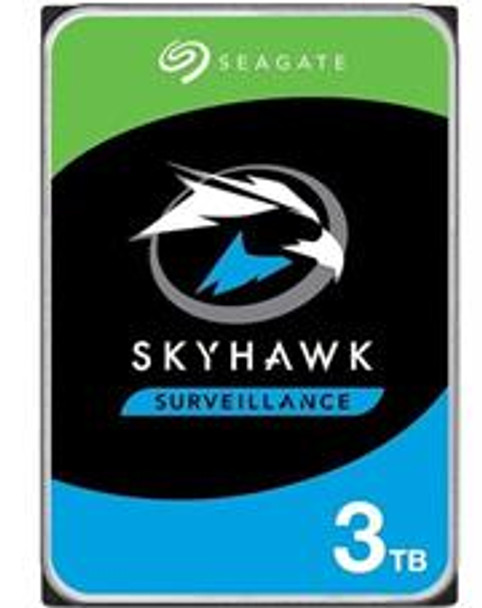 Seagate SkyHawk 3TB 256MB Cache 3.5 inch Internal Surveillance Hard Disk Drive - SATA III 6 Gb/s Interface, , 3 year warranty