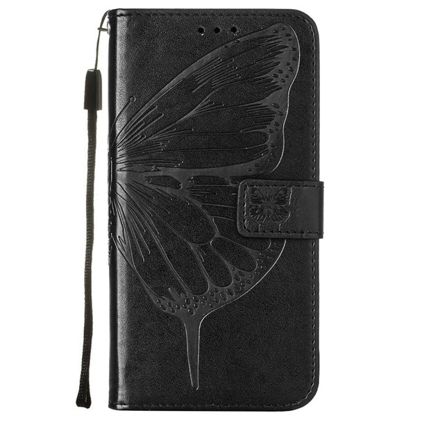 Sony Xperia 10 IV Embossed Butterfly Leather Phone Case(Black)