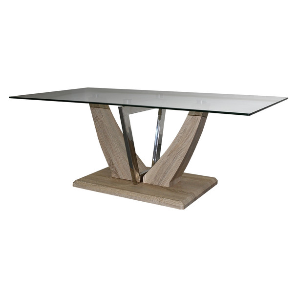 Home Vive - Glass Dining Table