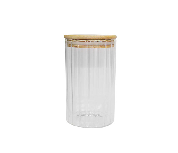 Pantry Gem Jar with Bamboo Lid - 90 x 100mm