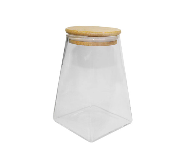 Pantry Prism Jar with Bamboo Lid 350ml