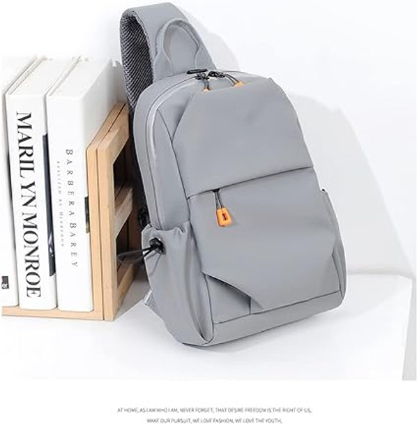 Zen Sling Cross Body Backpack -Grey