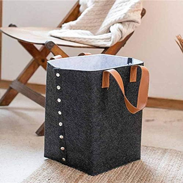 Fine Living- Felt Storage Basket with Handles