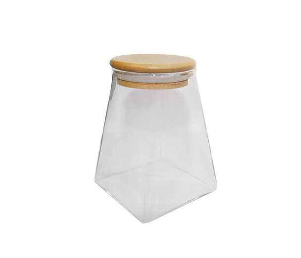 Pantry Prism Jar with Bamboo Lid - 950ml