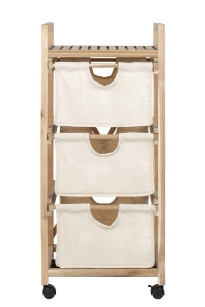 Wenko Acina Range Laundry Trolley With 3 Drawers