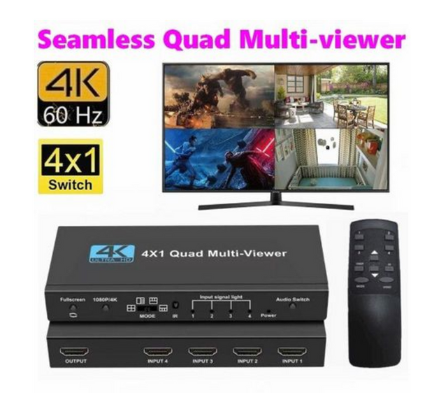 4K Ultra HD Quad Multi-Viewer Divider