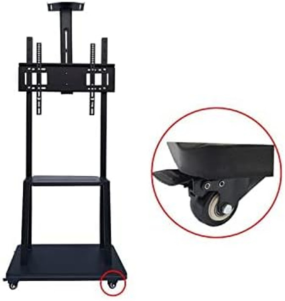 TV Stand Mobile Bracket With Trolley